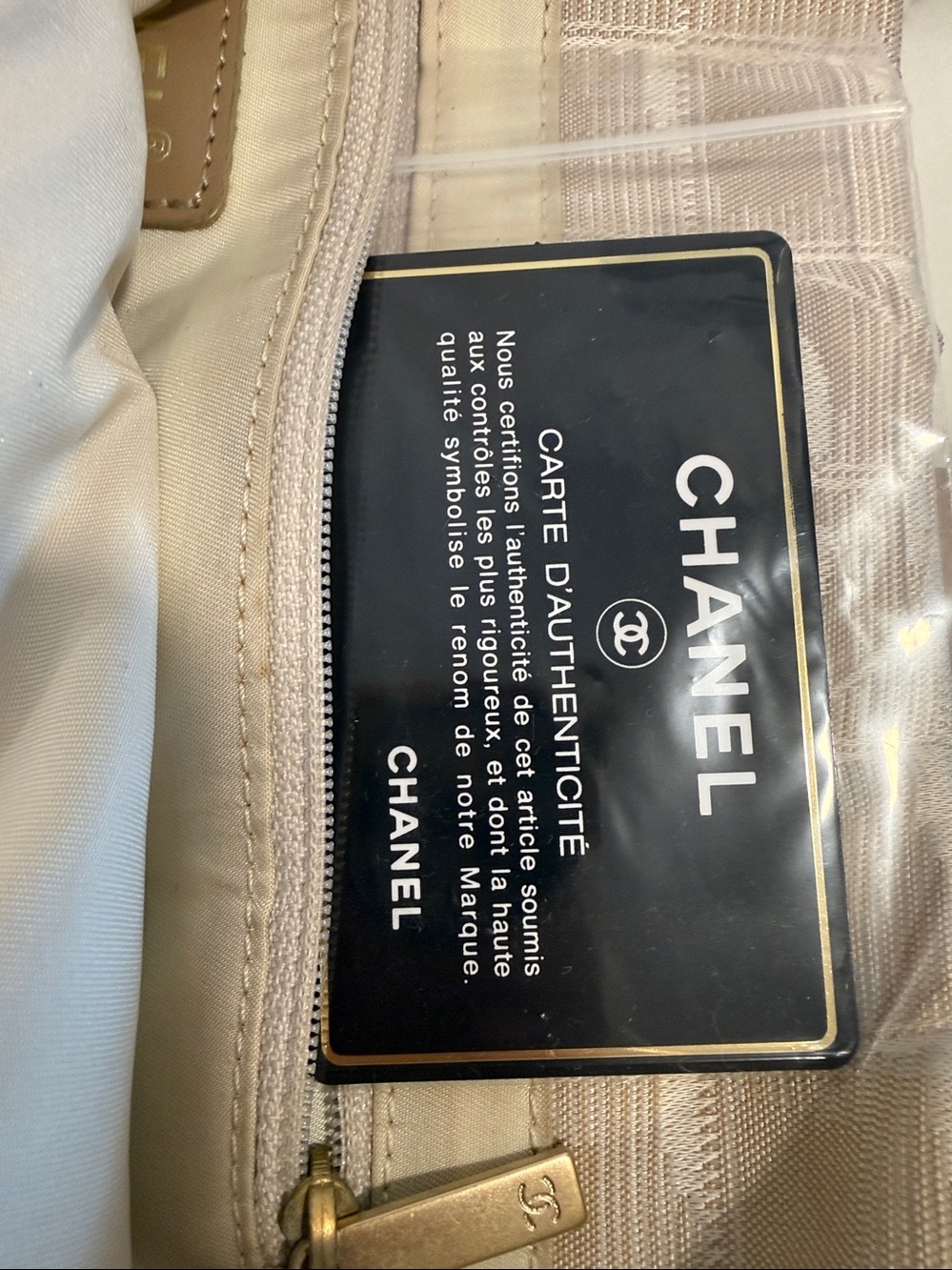 Chanel Tan Travel Line Tote - Picture 3 of 10